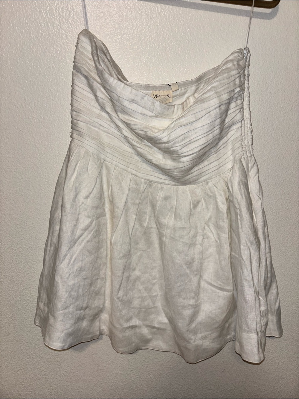 SAINT MALO LINEN MINI DRESS WHITE NWT - Picture 3 of 8